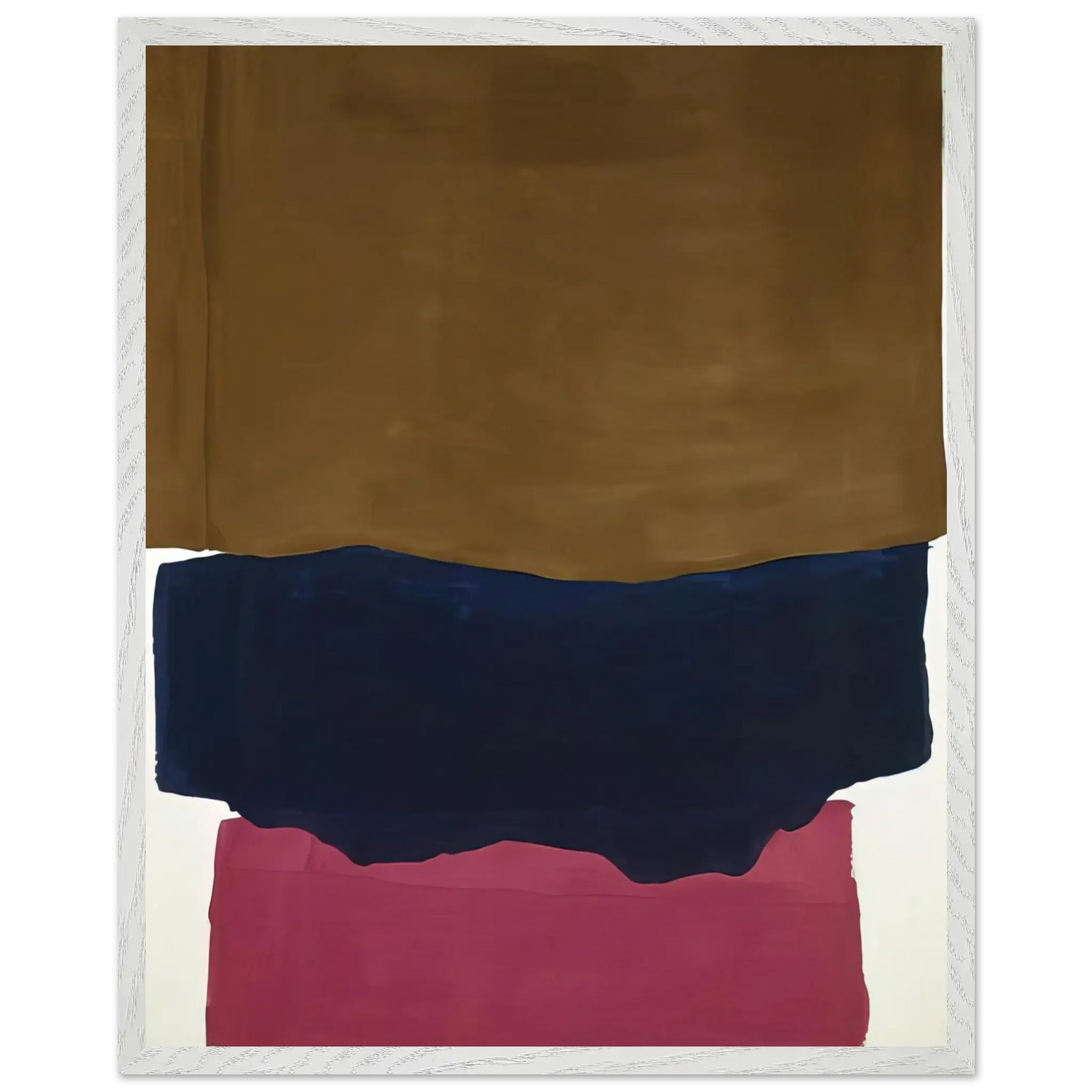 Helen Frankenthaler - Indian Summer - 1967 Wall art - A1 (59.4 x 84.1  cm) - Premium Wooden Framed Poster With Fine Art Paper - White frame