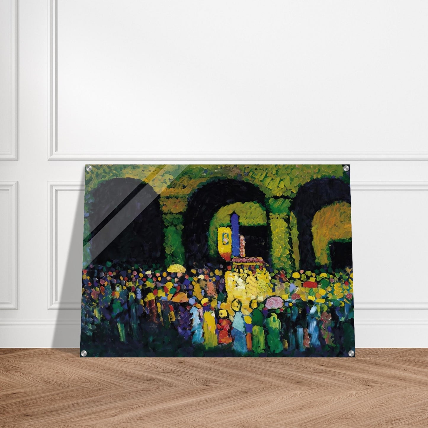 THE LUDWIGSKIRCHE IN MUNICH 1908 - Wassily Kandinsky Acrylic Print - 70x100 cm / 28x40″ inches | Wassily Kandinsky Wall Art | Wassily Kandinsky Prints