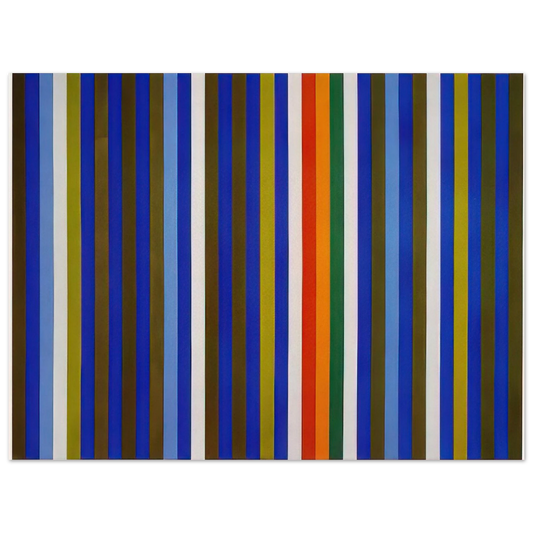 Gene Davis - Citadel - 1962  75x100 cm / 30x40inches Fine Art Poster