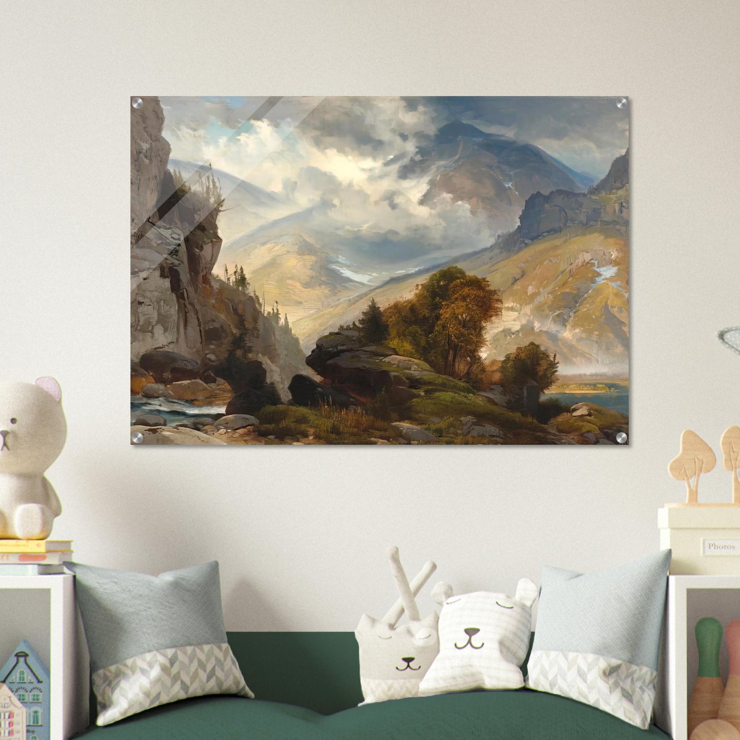 The White Mountains - Thomas Moran Acrylic Print - 70x100 cm / 28x40″ inches