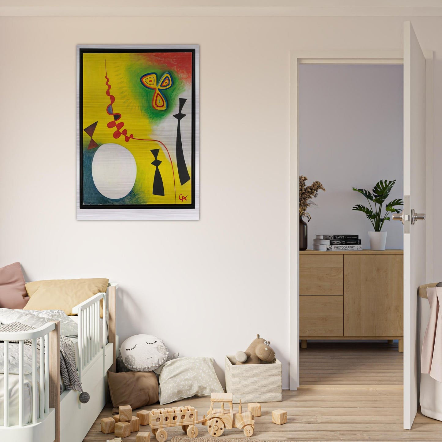 FETISHES 1944 - Alexander Calder Brushed Aluminum Print - 70x100 cm / 28x40 inches | Alexander Calder Aluminum Print | Alexander Calder Prints