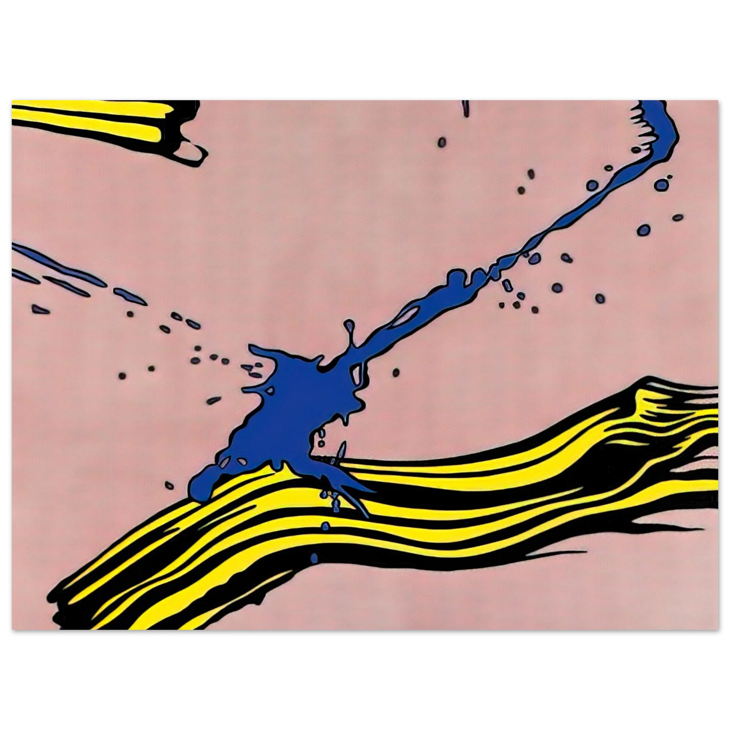 Roy Lichtenstein - BRUSHSTROKE WITH SPATTER 1966  75x100 cm / 30x40inches Fine Art Poster