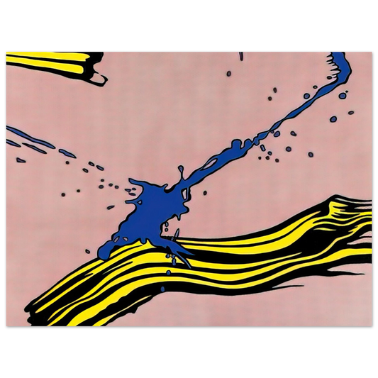 Roy Lichtenstein - BRUSHSTROKE WITH SPATTER 1966  75x100 cm / 30x40inches Fine Art Poster