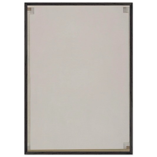 Record - 1983 - Robert Ryman 70x100 cm / 28x40 inches Framed Art Print – Black Wooden Frame