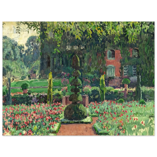 Theo van Rysselberghe - GARDEN IN SUMMER 1924  75x100 cm / 30x40inches Fine Art Poster