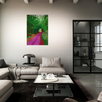 David Hockney - David Hockney Brushed Aluminum Print - 70x100 cm / 28x40 inches | David Hockney Aluminum Print | David Hockney Prints