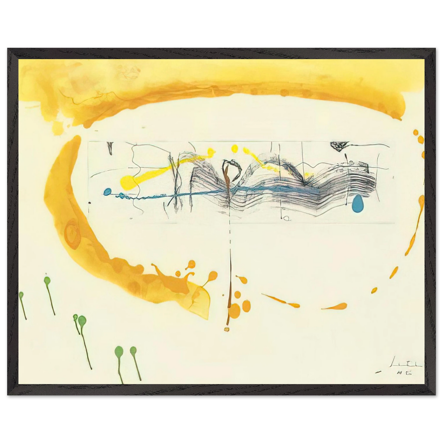 Helen Frankenthaler - Making Music - 2000 Wall art - 20x25 cm / 8x10 inches - Fine Art Poster-canvas - -