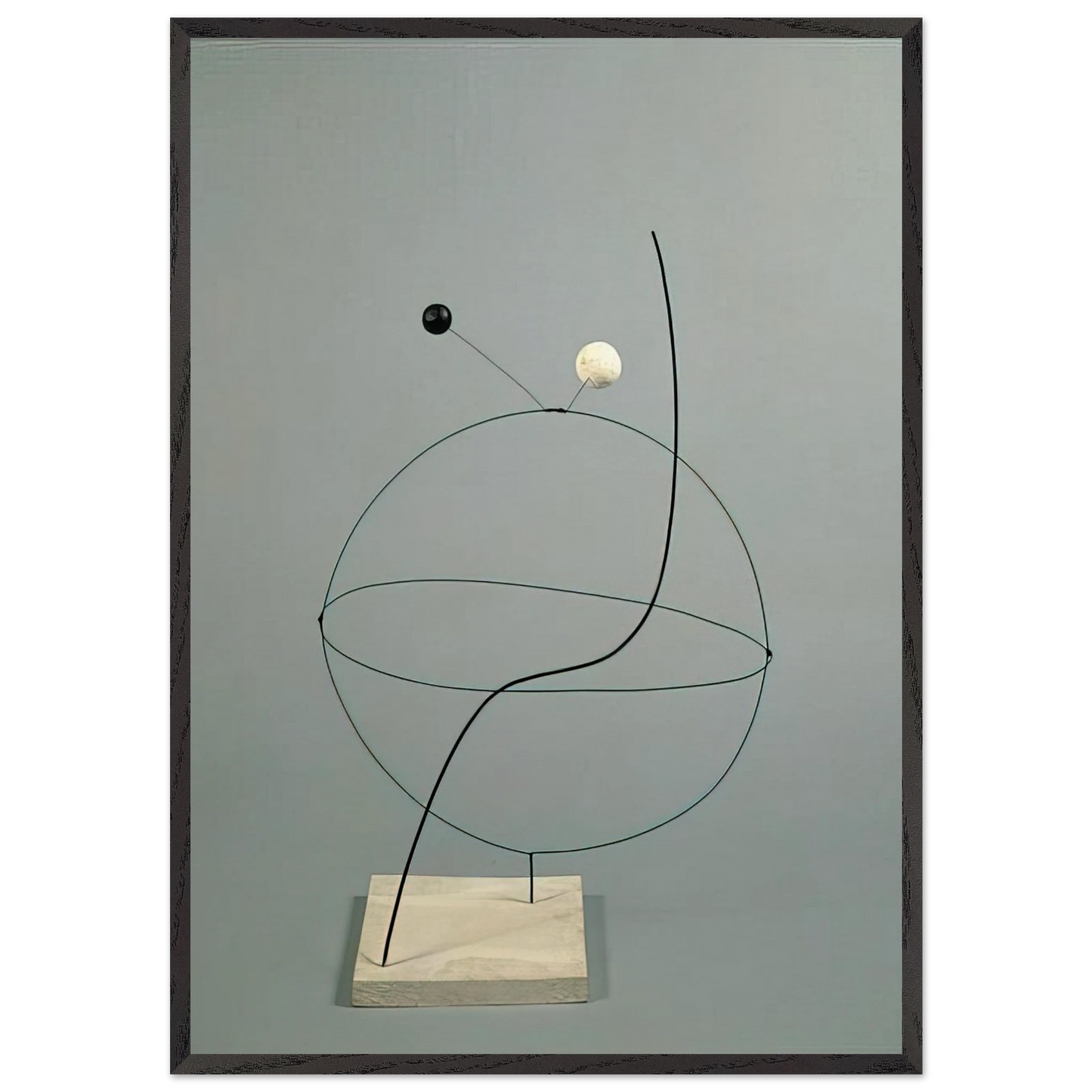 CROISIERE 1931 - Alexander Calder 70x100 cm / 28x40 inches Framed Art Print – Black Wooden Frame