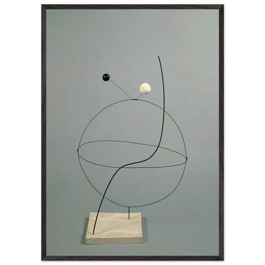 CROISIERE 1931 - Alexander Calder 70x100 cm / 28x40 inches Framed Art Print – Black Wooden Frame