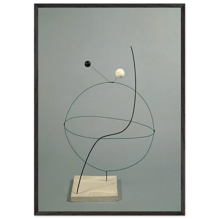 CROISIERE 1931 - Alexander Calder 70x100 cm / 28x40 inches Framed Art Print – Black Wooden Frame