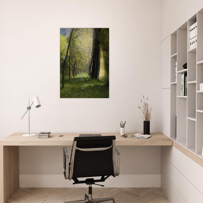 LANE OF TREES - Odilon Redon Brushed Aluminum Print - 70x100 cm / 28x40 inches | Odilon Redon Aluminum Print | Odilon Redon Prints