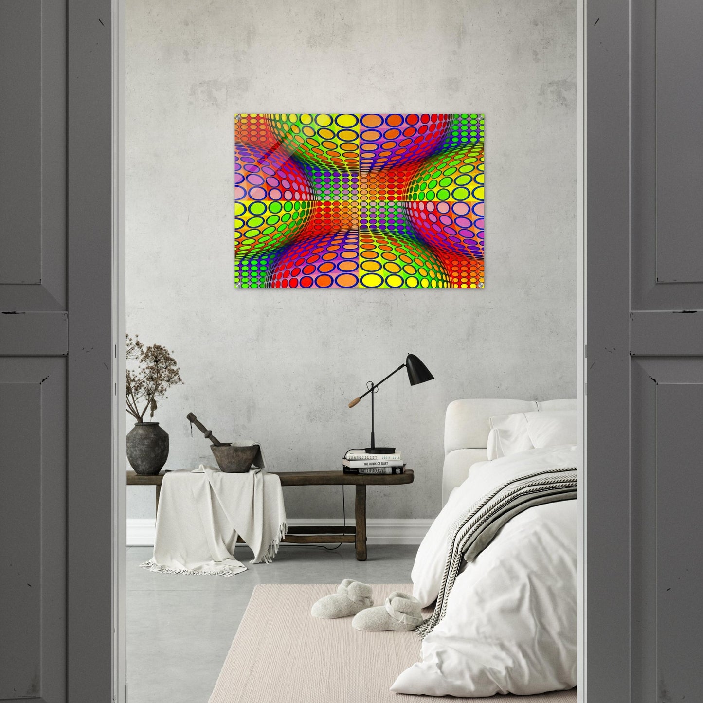Vega-Lep - 1970 - Victor Vasarely Acrylic Print - 70x100 cm / 28x40″ inches | Victor Vasarely Wall Art | Victor Vasarely Prints