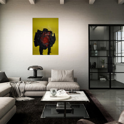 UNTITLED 1963 - Luis Feito Brushed Aluminum Print - 70x100 cm / 28x40 inches | Luis Feito Aluminum Print | Luis Feito Prints