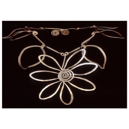 FLOWER NECKLACE 1938 - Alexander Calder Brushed Aluminum Print - 70x100 cm / 28x40 inches | Alexander Calder Aluminum Print | Alexander Calder Prints