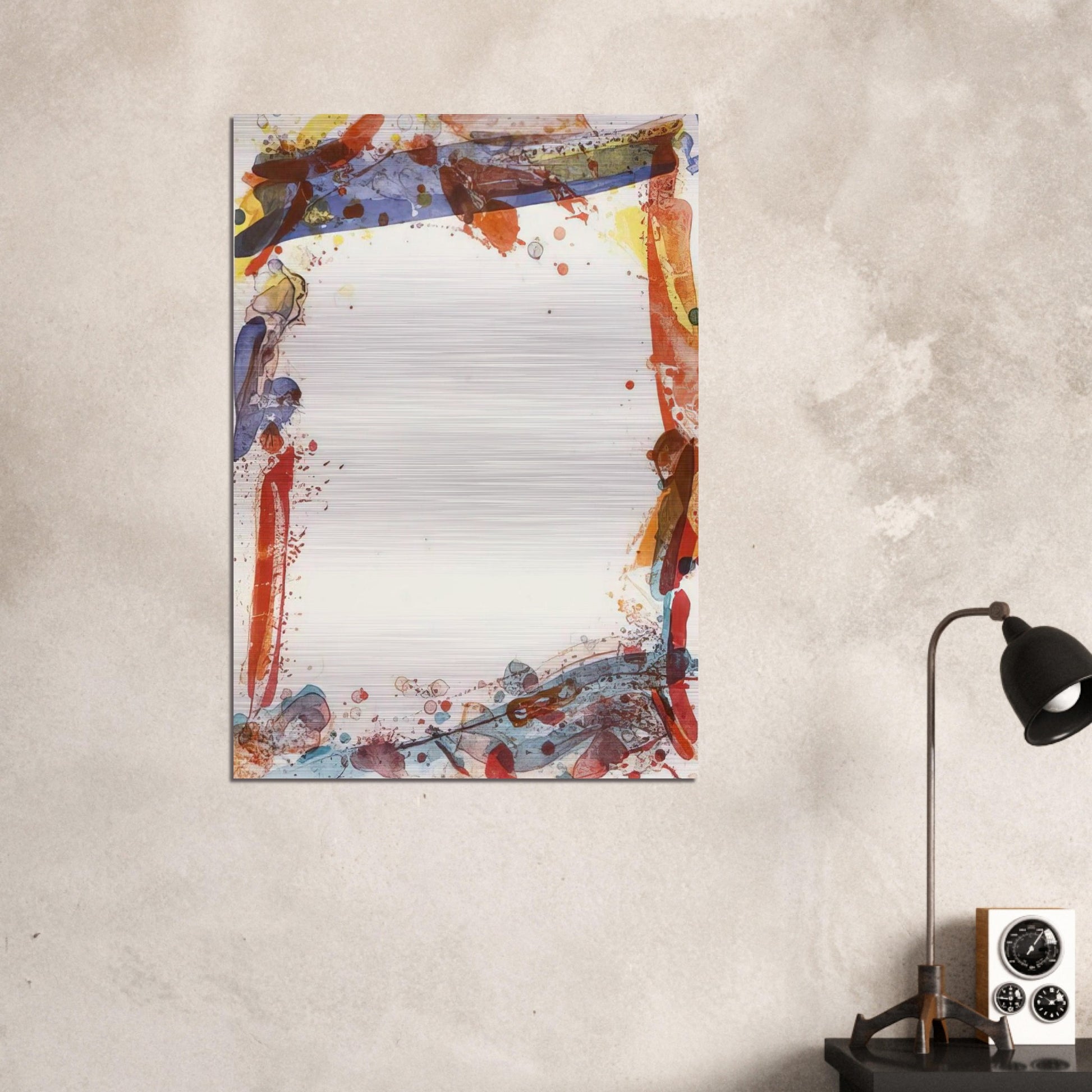Veiled Sail - Sam Francis Brushed Aluminum Print - 70x100 cm / 28x40 inches | Sam Francis Aluminum Print | Sam Francis Prints
