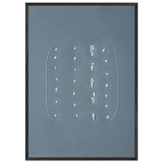 Concept Spatiale - Spatialism - Lucio Fontana 70x100 cm / 28x40 inches Framed Art Print – Black Wooden Frame