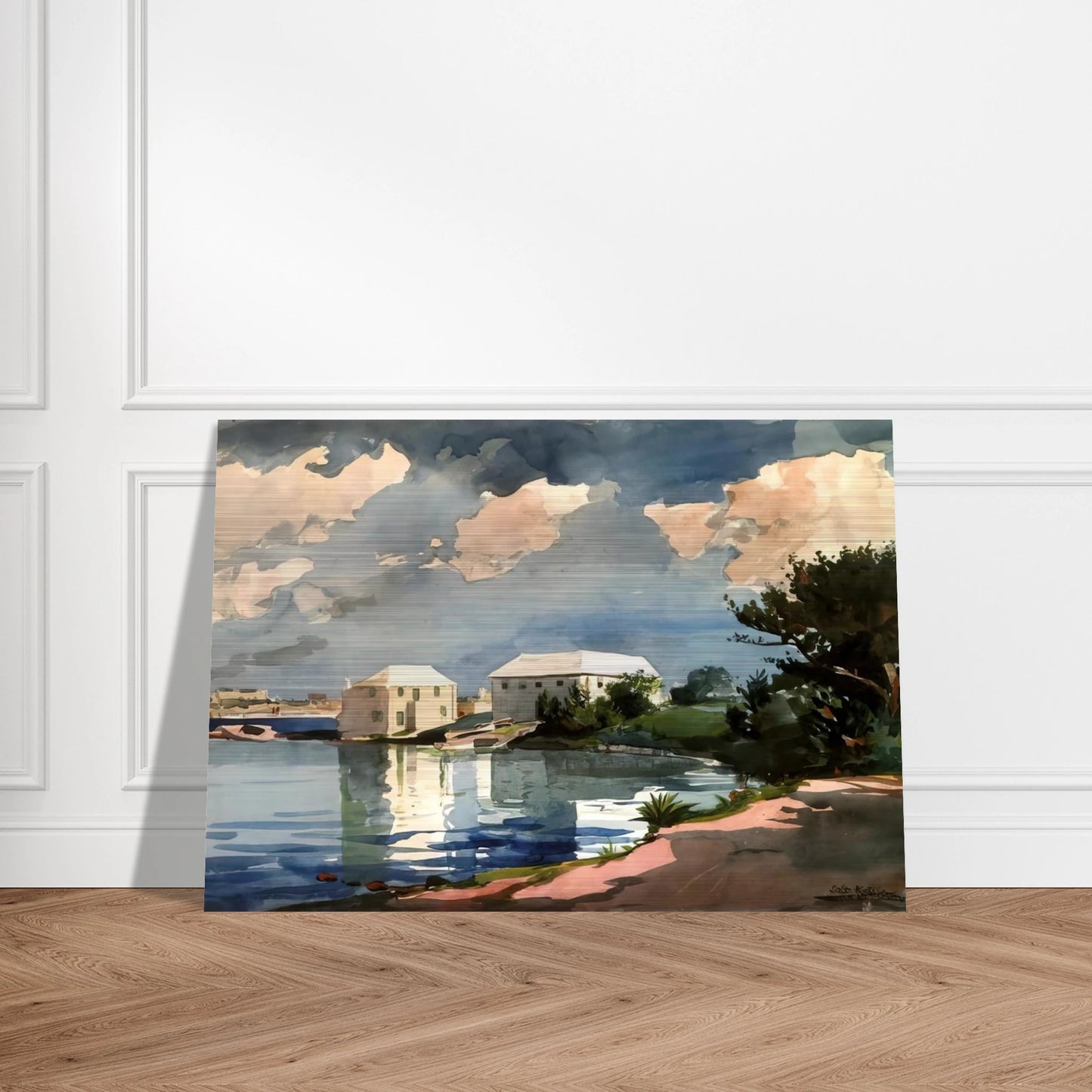SALT KETTLE BERMUDA - Winslow Homer Brushed Aluminum Print - 70x100 cm / 28x40 inches | Winslow Homer Aluminum Print | Winslow Homer Prints
