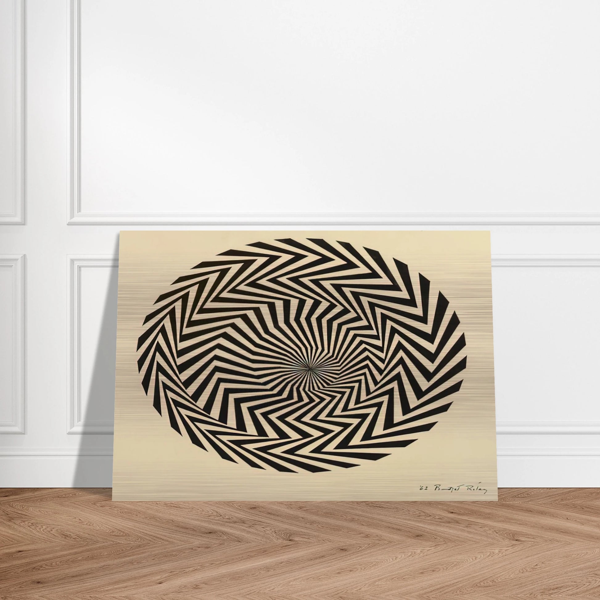 BLAZE STUDY 1962 - Bridget Riley Brushed Aluminum Print - 70x100 cm / 28x40 inches | Bridget Riley Aluminum Print | Bridget Riley Prints