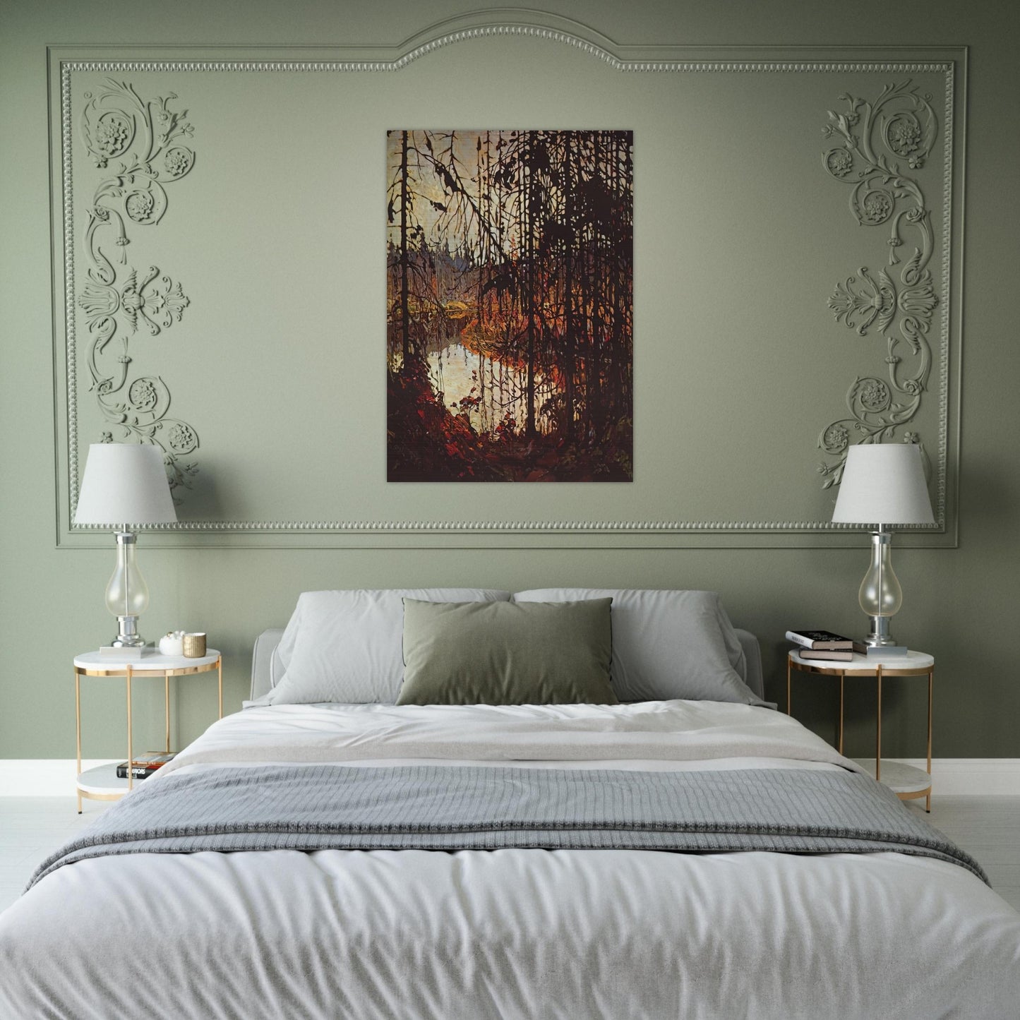 NORTHERN RIVER 1915 - Tom Thomson Brushed Aluminum Print - 70x100 cm / 28x40 inches | Tom Thomson Aluminum Print | Tom Thomson Prints