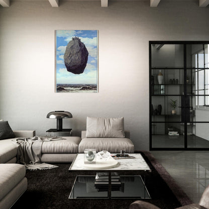 THE CASTLE OF THE PYRENEES 1959 - Rene Magritte Brushed Aluminum Print - 70x100 cm / 28x40 inches | Rene Magritte Aluminum Print | Rene Magritte Prints
