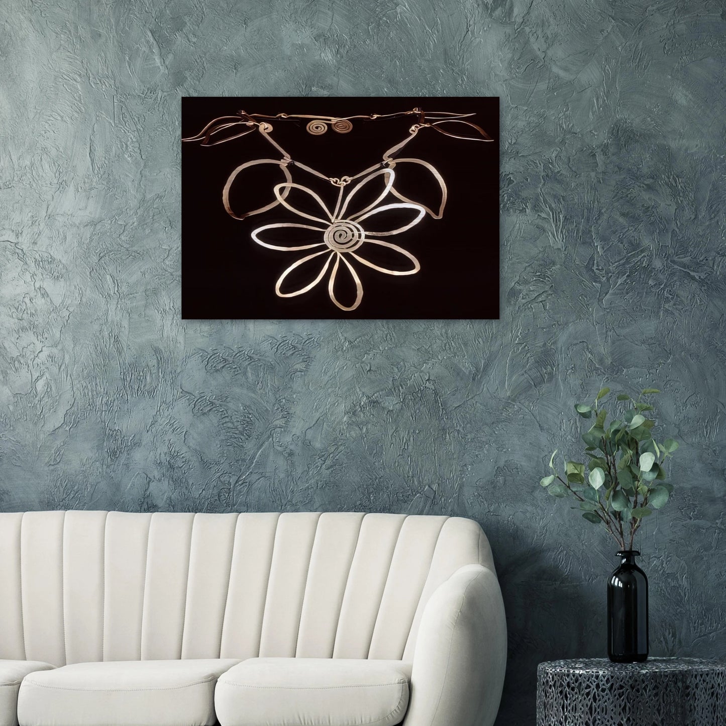 FLOWER NECKLACE 1938 - Alexander Calder Brushed Aluminum Print - 70x100 cm / 28x40 inches | Alexander Calder Aluminum Print | Alexander Calder Prints