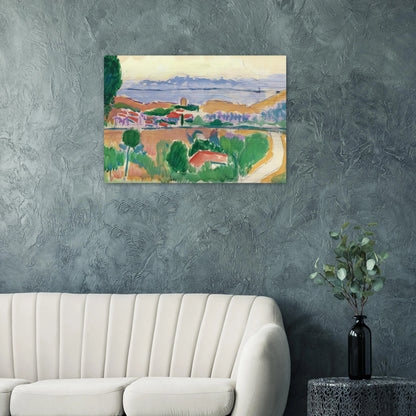VUE DE COLLIOURE 1906 - Henri Matisse Brushed Aluminum Print - 70x100 cm / 28x40 inches | Henri Matisse Aluminum Print | Henri Matisse Prints