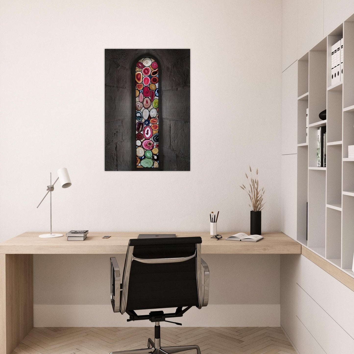 AHATFENSTER 2009 2 - Sigmar Polke Brushed Aluminum Print - 70x100 cm / 28x40 inches | Sigmar Polke Aluminum Print | Sigmar Polke Prints