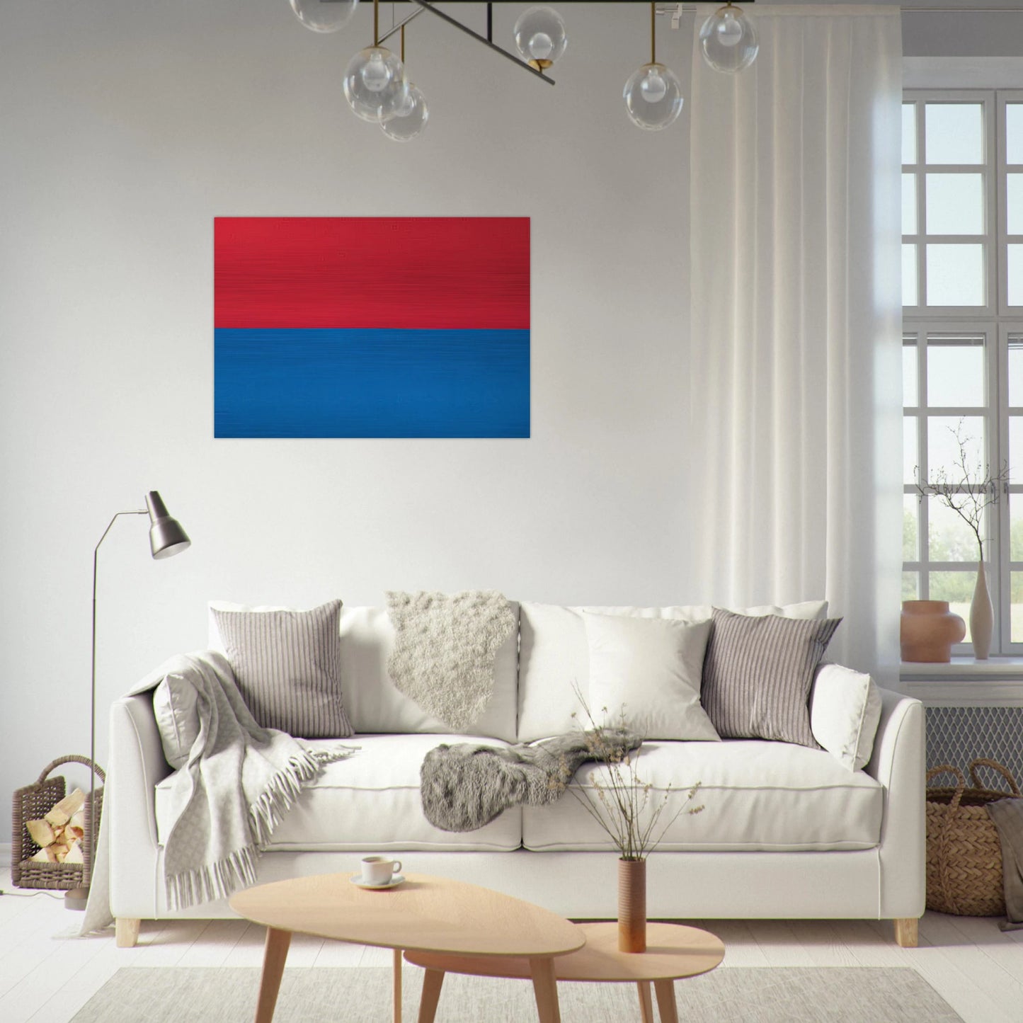 Untitled - Color Field Painting - Blinky Palermo Brushed Aluminum Print - 70x100 cm / 28x40 inches | Blinky Palermo Aluminum Print | Blinky Palermo Prints