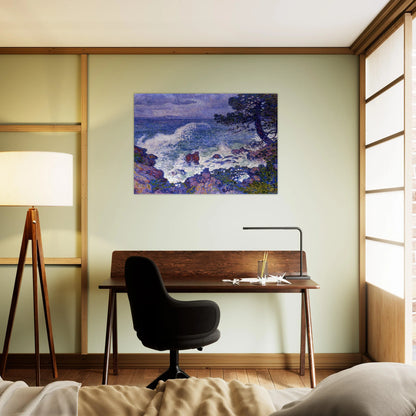 EAST WIND 1904 - Theo van Rysselberghe Brushed Aluminum Print - 70x100 cm / 28x40 inches | Theo van Rysselberghe Aluminum Print | Theo van Rysselberghe Prints