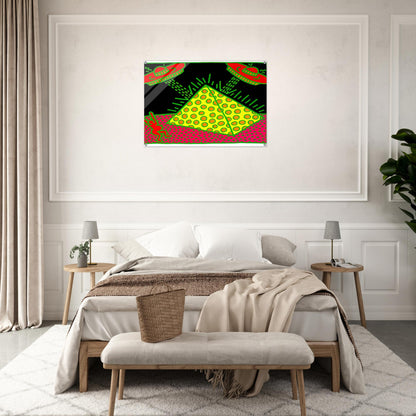 UNTITLED 1983 3 - Keith Haring Acrylic Print - 70x100 cm / 28x40″ inches | Keith Haring Art For Sale