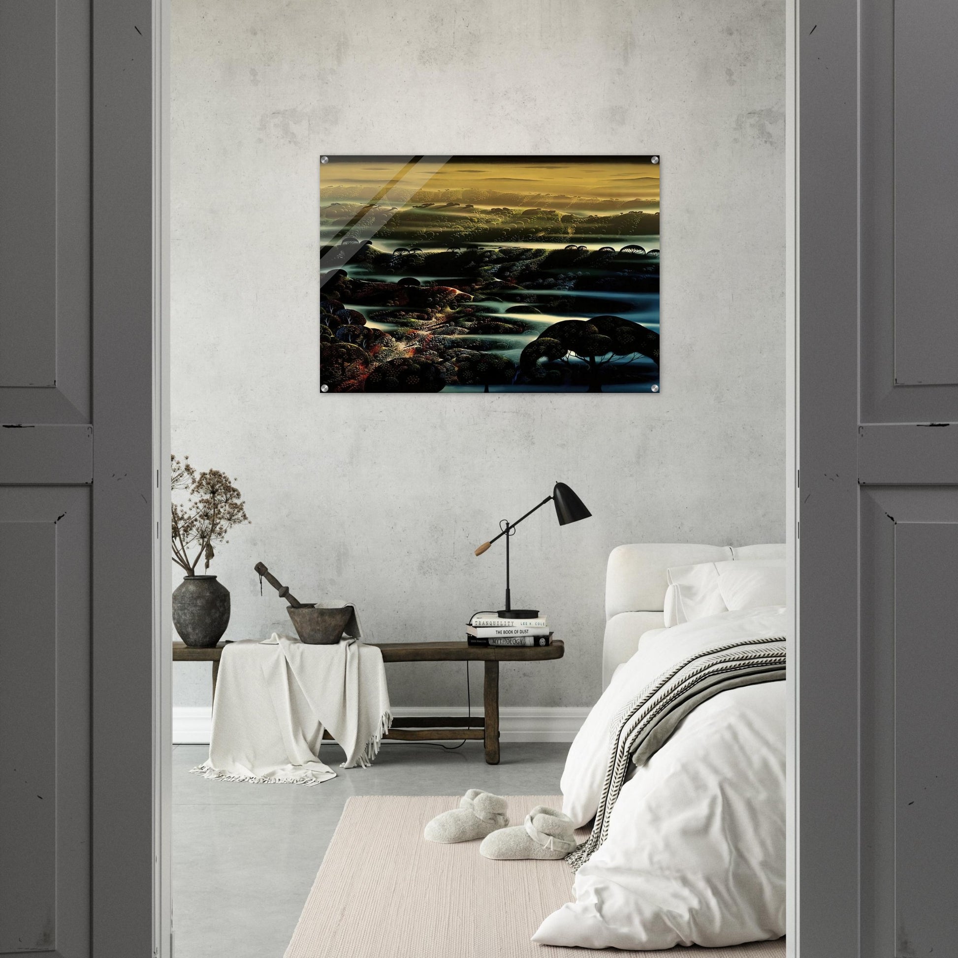 The Valley's Wild - Eyvind Earle Acrylic Print - 70x100 cm / 28x40″ inches