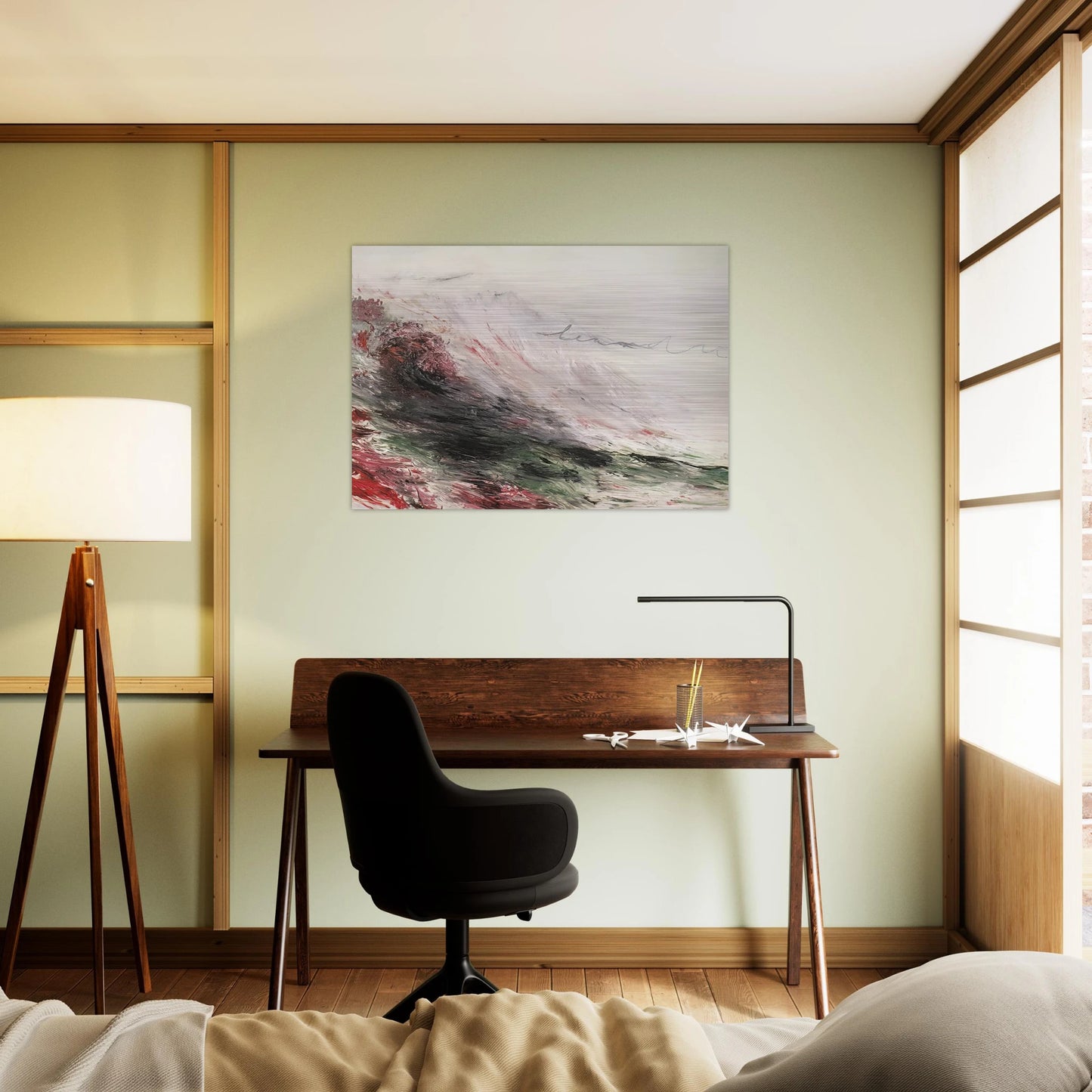 Hero and Leandro  A Painting in Four Parts  Part I - Cy Twombly Brushed Aluminum Print - 70x100 cm / 28x40 inches | Cy Twombly Aluminum Print | Cy Twombly Prints