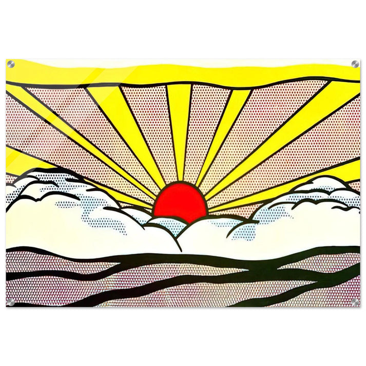 SUNRISE 1965 - Roy Lichtenstein Acrylic Print - 70x100 cm / 28x40″ inches