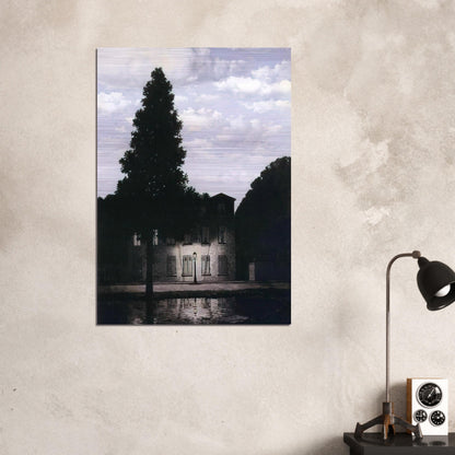 THE EMPIRE OF LIGHTS 1954 - Rene Magritte Brushed Aluminum Print - 70x100 cm / 28x40 inches | Rene Magritte Aluminum Print | Rene Magritte Prints