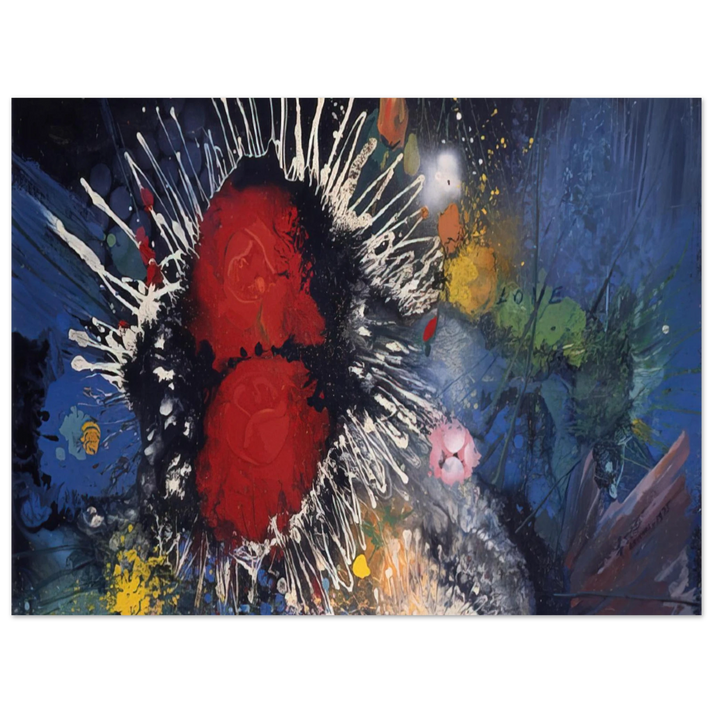 Wall artGebre Kristos Desta - Flowers No. 4 - 1974  75x100 cm / 30x40inches Fine Art Poster