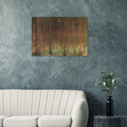 PINE FOREST II - Gustav Klimt Brushed Aluminum Print - 70x100 cm / 28x40 inches | Gustav Klimt Aluminum Print | Gustav Klimt Prints