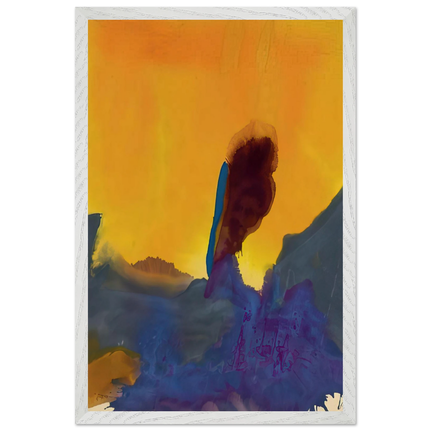 Helen Frankenthaler - Glow II - 1968 Wall art - 45x60 cm / 18x24 inches - Fine Art Poster-canvas - -