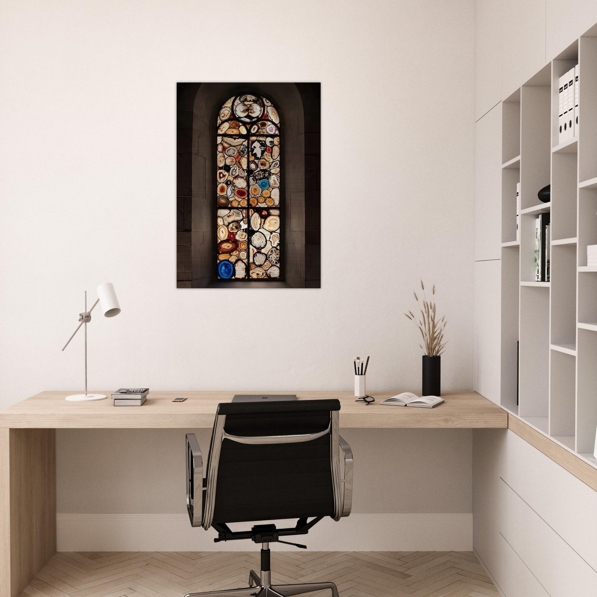 AHATFENSTER 2009 4 - Sigmar Polke Brushed Aluminum Print - 70x100 cm / 28x40 inches | Sigmar Polke Aluminum Print | Sigmar Polke Prints