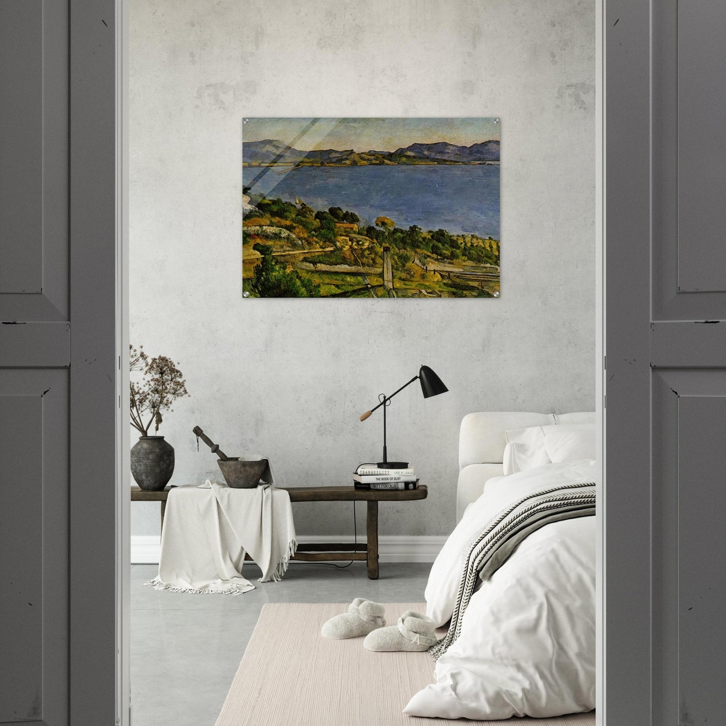 Sea at L'Estaque - Paul Cézanne Acrylic Print - 70x100 cm / 28x40″ inches | Paul Cézanne Wall Art | Paul Cézanne Prints