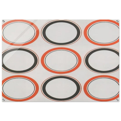 Cercle rouge et noir - 1980 - Antonio Asis Acrylic Print - 70x100 cm / 28x40″ inches | Antonio Asis Wall Art | Antonio Asis Prints