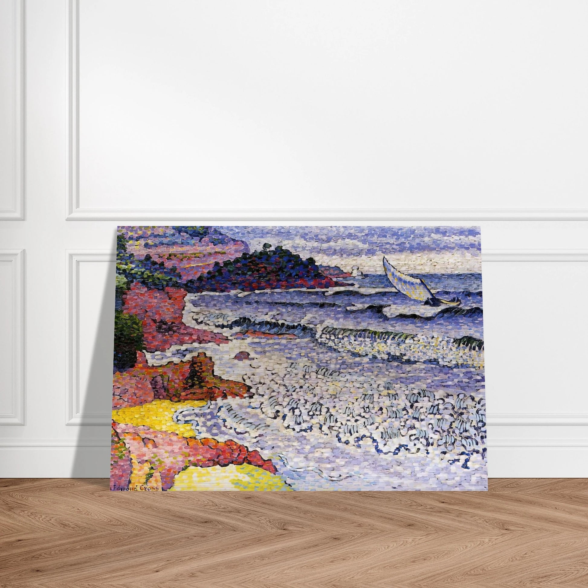 The Choppy Sea - Henri-Edmond Cross Brushed Aluminum Print - 70x100 cm / 28x40 inches | Henri-Edmond Cross Aluminum Print | Henri-Edmond Cross Prints