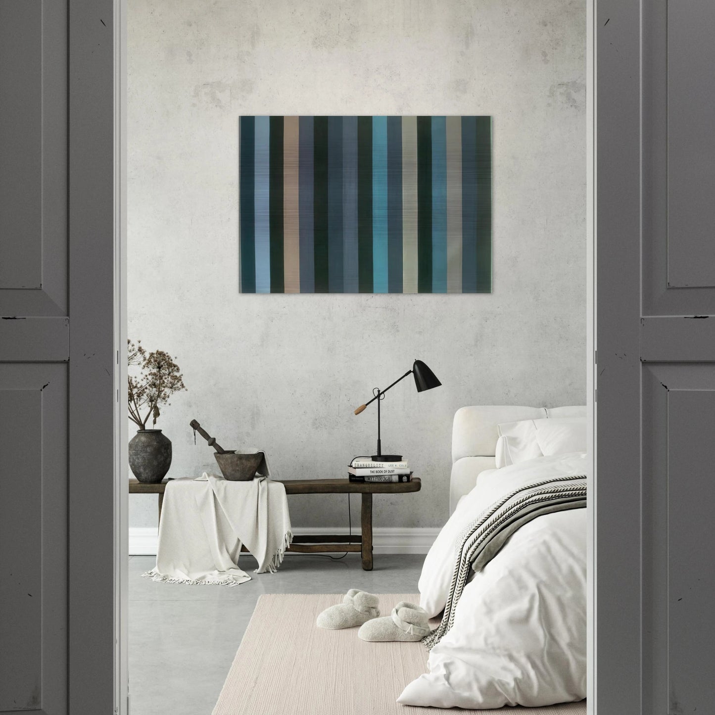 Moroccan Midnight - 1984 - Gene Davis Brushed Aluminum Print - 70x100 cm / 28x40 inches | Gene Davis Aluminum Print | Gene Davis Prints