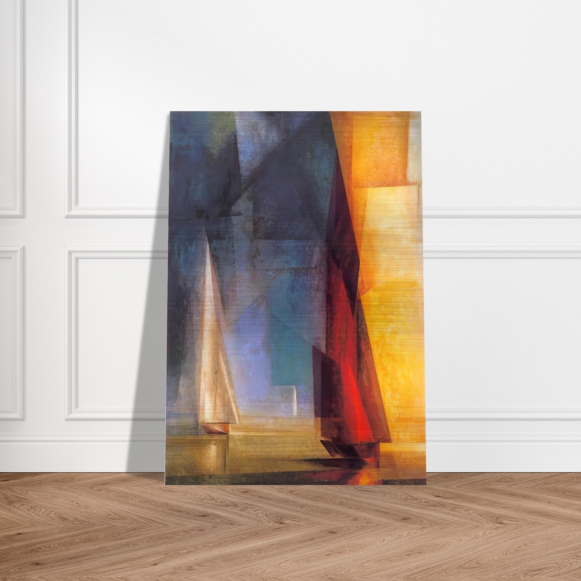 STILLER TAG AM MEER III 1929 - Lyonel Feininger Brushed Aluminum Print - 70x100 cm / 28x40 inches | Lyonel Feininger Aluminum Print | Lyonel Feininger Prints