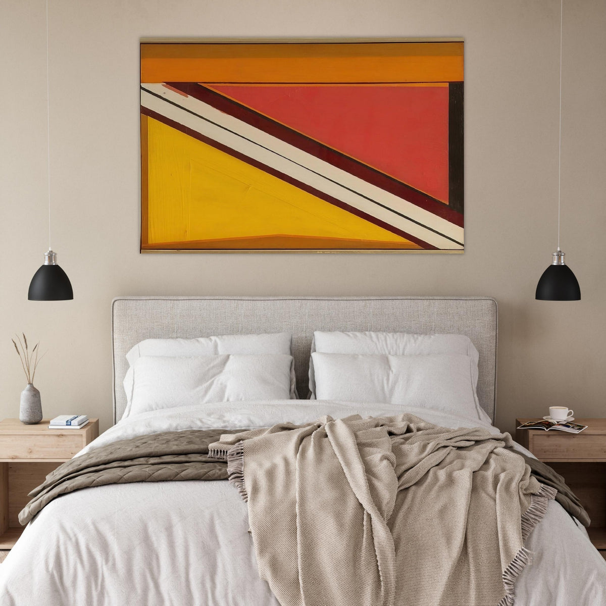 Diagonal 4 - 1963 - Larry Zox Art Prints - 100x150 cm / 40x60″ inches | Larry Zox Poster | Larry Zox Prints