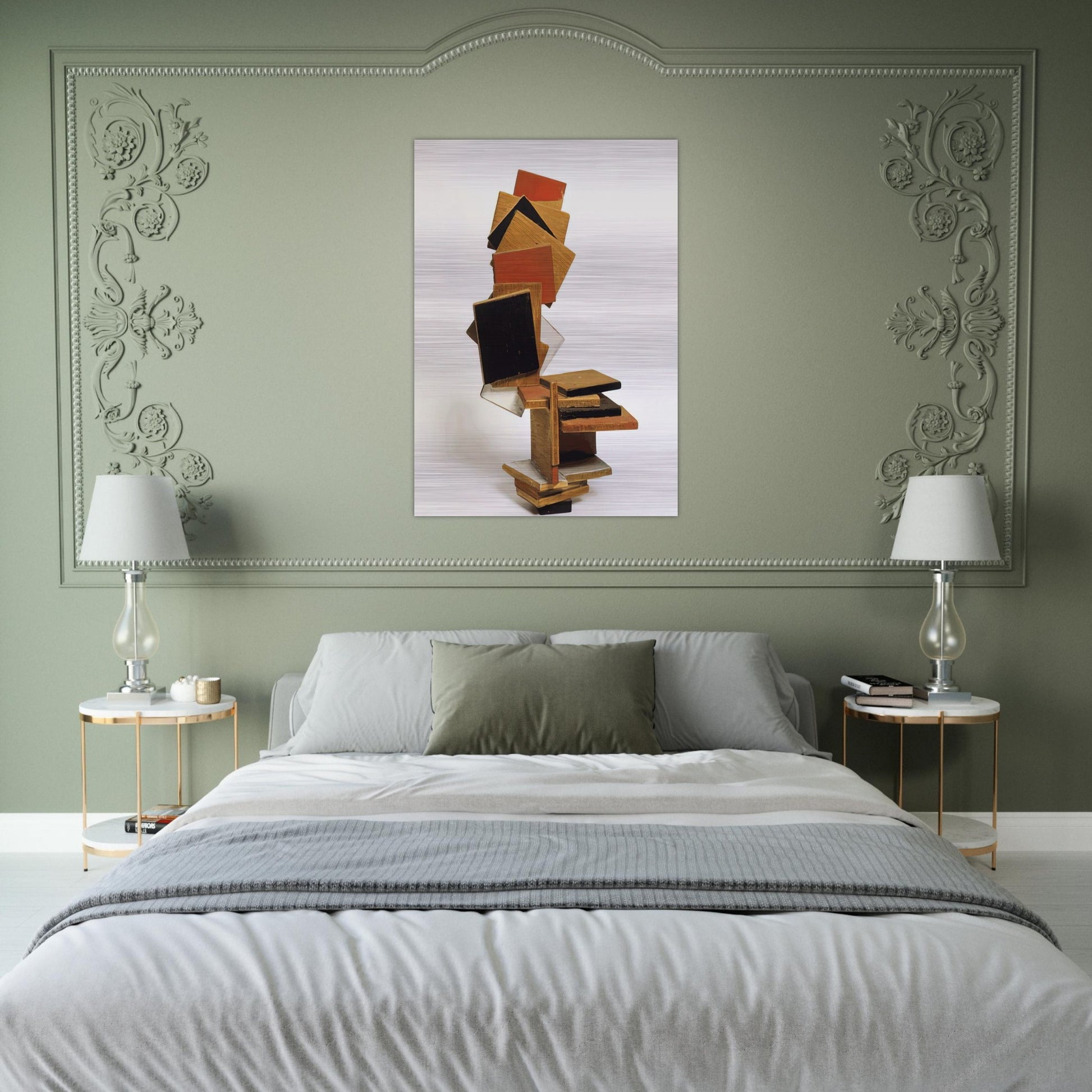 DIVERTIMENTO 1995 - Esteban Vicente Brushed Aluminum Print - 70x100 cm / 28x40 inches | Esteban Vicente Aluminum Print | Esteban Vicente Prints