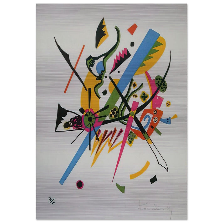 SMALL WORLDS 1922 - Wassily Kandinsky Brushed Aluminum Print - 70x100 cm / 28x40 inches | Wassily Kandinsky Aluminum Print | Wassily Kandinsky Prints