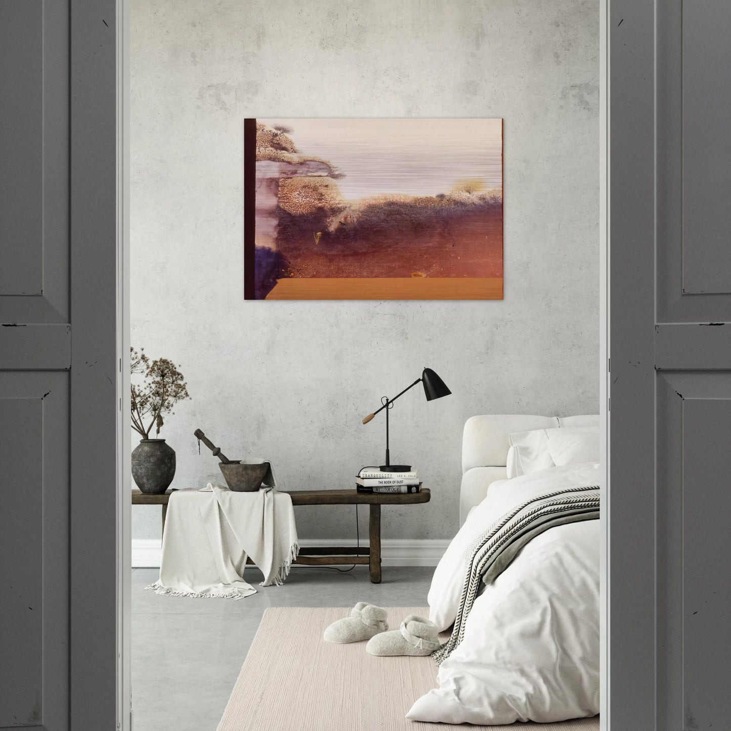 Lost In Rio De Janiero - Lyrical Abstraction - Ronnie Landfield Brushed Aluminum Print - 70x100 cm / 28x40 inches | Ronnie Landfield Aluminum Print | Ronnie Landfield Prints