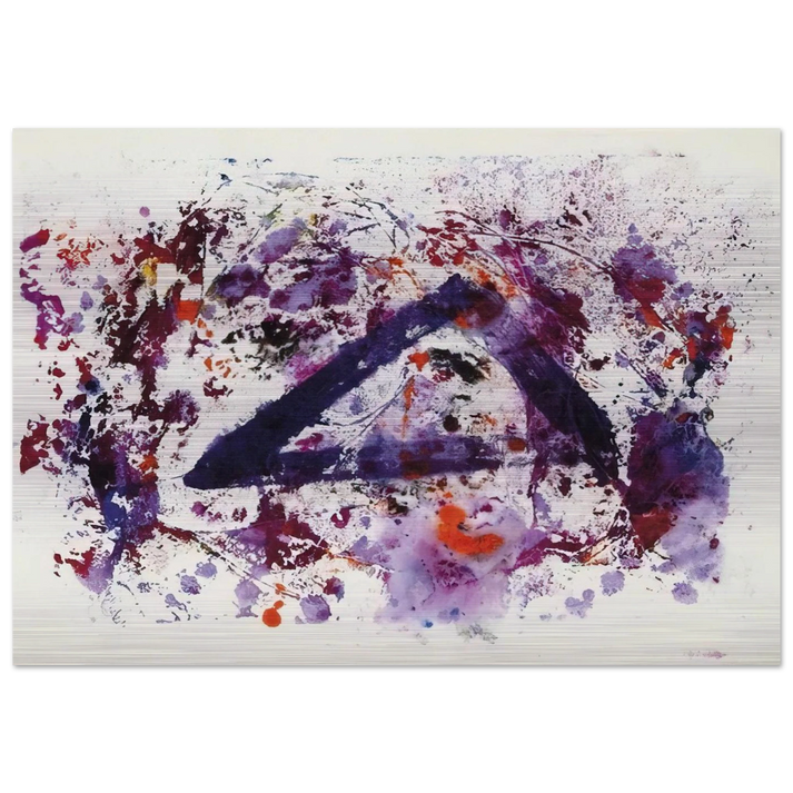 Untitled  SF220S  - Sam Francis Brushed Aluminum Print - 70x100 cm / 28x40 inches | Sam Francis Aluminum Print | Sam Francis Prints