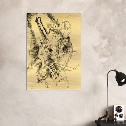 DRAWING FOR ETCHING II 1916 - Wassily Kandinsky Brushed Aluminum Print - 70x100 cm / 28x40 inches | Wassily Kandinsky Aluminum Print | Wassily Kandinsky Prints