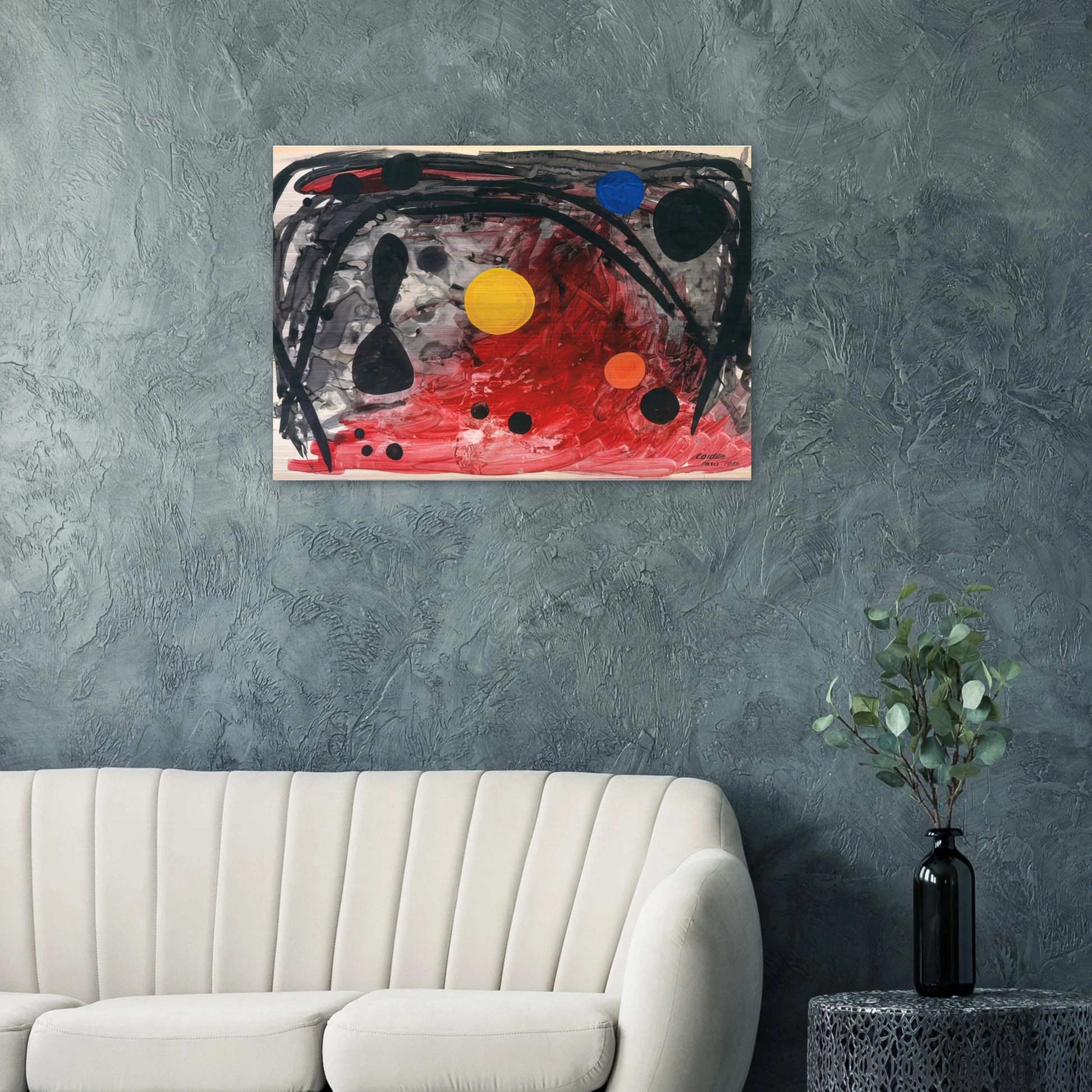 UNTITLED 1946 - Alexander Calder Brushed Aluminum Print - 70x100 cm / 28x40 inches | Alexander Calder Aluminum Print | Alexander Calder Prints
